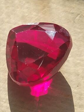 15.70ctw Natural Mozambique Red Ruby - 19 X 18 X 13mm